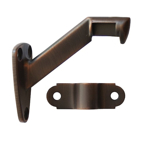 Orca Hardware Heavy Duty Handrail Bracket, Zinc Alloy, US10B Oil-Rubbed Bronze Finish TH-10HD-10B